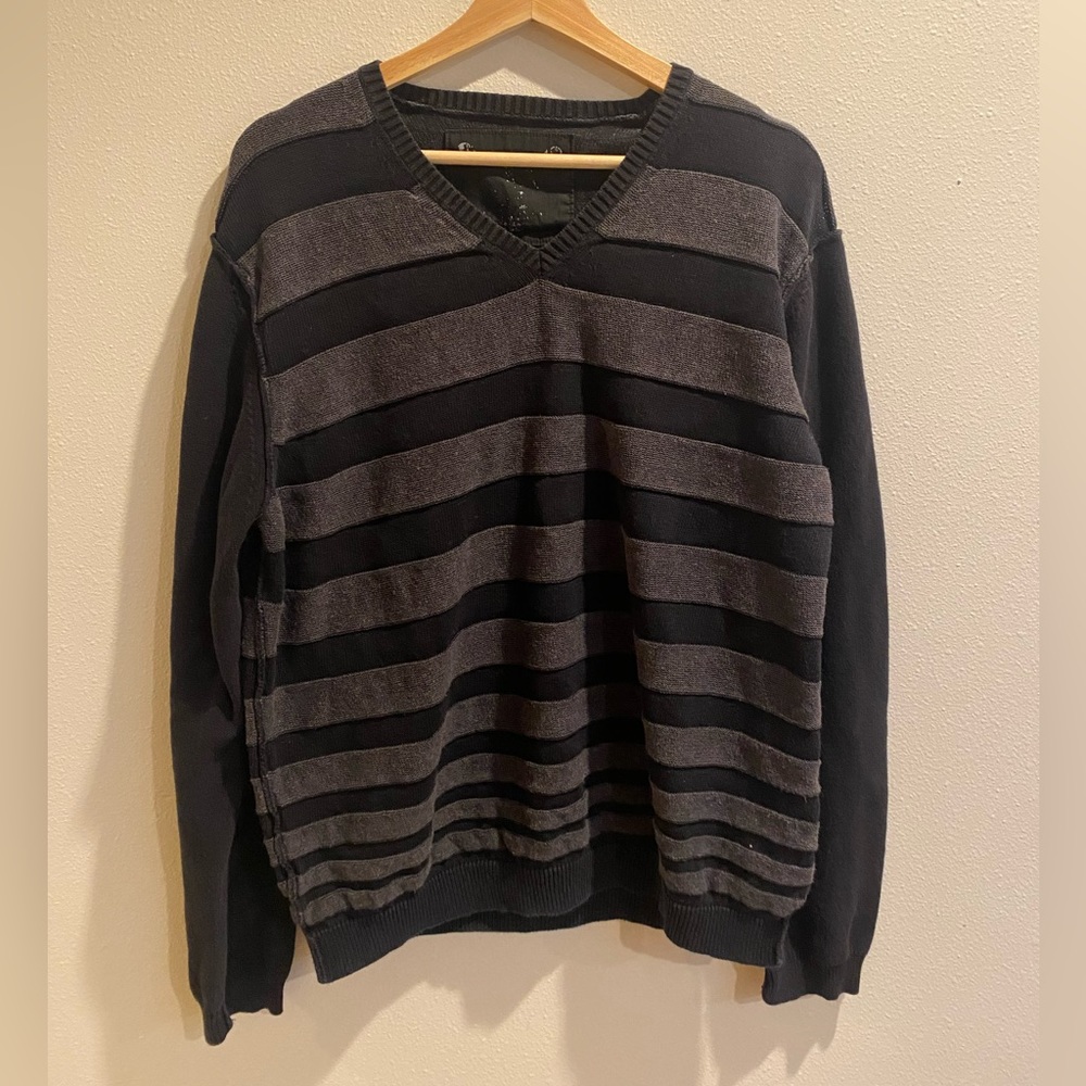 Grunge striped sweater